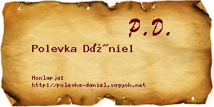 Polevka Dániel névjegykártya